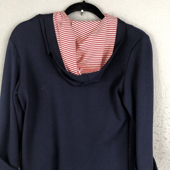 Anna Seravalli Jacket Womens Small US 40 Italy Navy Blue Red Sailor East Coast - Picture 9 of 16